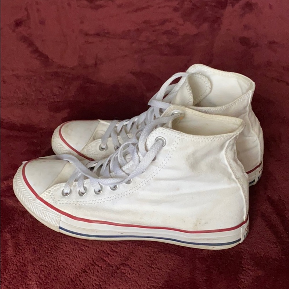 White High Top Converse All Stars